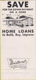 Matchbook Cover - First Federal Savings Loan Americus GA WEAR 30 Strike