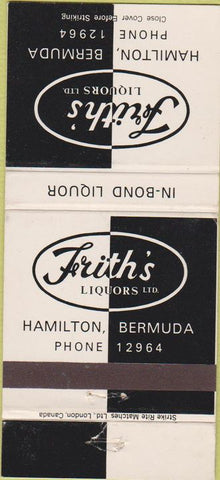 Matchbook Cover - Liquor Store Hamilton Bermuda 30 Strike