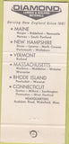 Matchbook Cover - Diamond Lumber Building Supply Chain ME NH VT 30 Strike