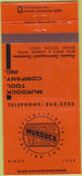 Matchbook Cover - Murdock Tools Cutting Detroit MI 30 Strike