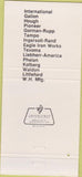 Matchbook Cover - Little Rock Road Machinery AR 30 Strike