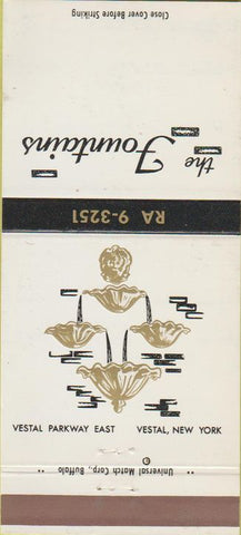 Matchbook Cover - The Fountains Vestal NY 30 Strike