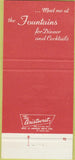 Matchbook Cover - The Fountains Vestal NY 30 Strike