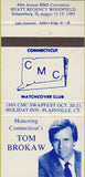 Matchbook Cover - Connecticut Match Club Plainville CT Tom Brokaw 30 Strike