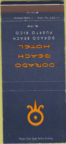 Matchbook Cover - Dorado Beach Hotel Puerto Rico 30 Strike