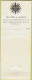Matchbook Cover - Ricardo White Rum  South Africa