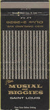 Matchbook Cover - Stan Musial's St Louis MO WEAR Cardinals 30 Strike