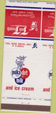 Matchbook Cover - Polka Dot Milk Cream  PRINTING ERROR