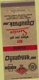Matchbook Cover - Dynatruck Inc Cummins Diesel Peabody MA 30 Strike
