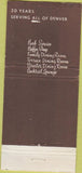 Matchbook Cover - Golden Lantern Denver CO  21 Strike Feature