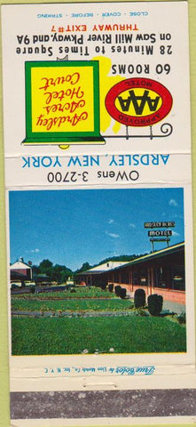 Matchbook Cover - Ardsley Acres Hotel Court Ardsley NY WEAR 30 Strike