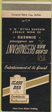 Matchbook Cover - Glass Bar Restaurant Niagara Falls NY 30 Strike