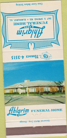 Matchbook Cover - Ahlgrim Funeral Home Elmhurst IL 30 Strike