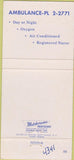 Matchbook Cover - Elliott Lunning Funeral Hope Burlington IA 30 Strike