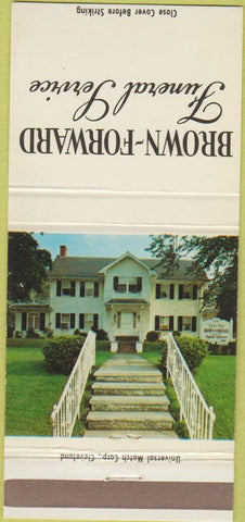 Matchbook Cover - Brown Forward Funeral Home Cleveland OH 30 Strike