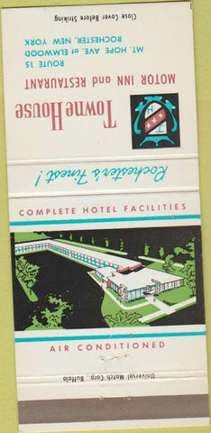 Matchbook Cover - Townhouse Motor Inn Restaurant Rochester NY 30 Strike