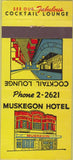 Matchbook Cover - Muskegon Hotel MI 21 Strike Feature