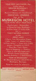 Matchbook Cover - Muskegon Hotel MI 21 Strike Feature