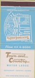 Matchbook Cover - Town and Country Motor Lodge Bronx NY 30 Strike