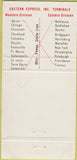 Matchbook Cover - Eastern Trucking Terre Haute IN WEAR 30 Strike