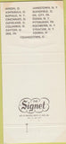 Matchbook Cover - Lyons Transport Trucking OH PA 30 Strike