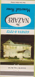 Matchbook Cover - The Nazare Memorial Home Lyndhurst NJ funeral 30 Strike