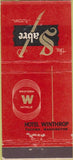 Matchbook Cover - Hotel Winthrop Tacoma WA 21 Strike Feature
