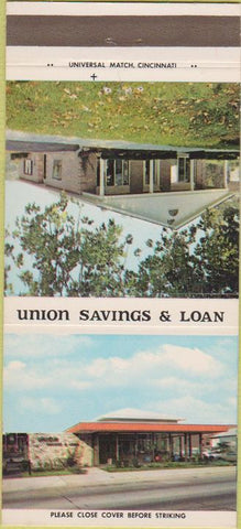 Matchbook Cover - Union Savings Loan Covington KY 30 Strike