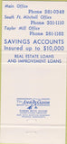 Matchbook Cover - 2nd Federal Savings Loan Covington Fort Mitchell KY 30 Strike