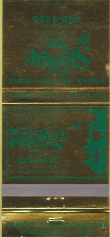 Matchbook Cover - The Skyline New Symrna Beach FL 30 Strike