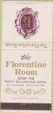Matchbook Cover - Doric Bellingham Hotel WA 30 Strike