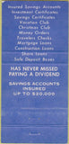 Matchbook Cover - First Federal Savings Chester PA 30 Strike