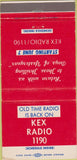 Matchbook Cover - KEX Radio 1190 Lone Ranger 30 Strike