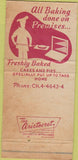 Matchbook Cover - The Classic Fountain Restaurant New York City 30 Strike