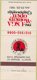 Matchbook Cover - 1981 USGA Women's golf Championship LaGrange IL 30 Strike