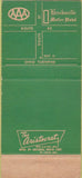 Matchbook Cover - Brecksville Motor Hotel OH 30 Strike