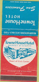 Matchbook Cover - Town House Hotel San Francisco CA WEAR 30 Strike