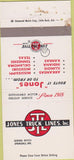 Matchbook Cover - Jones Truck Lines Springdale AR WORN 30 Strike