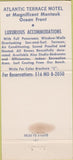 Matchbook Cover - Atlantic Terrace Motel Montauk LI 30 Strike