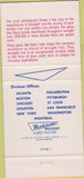 Matchbook Cover - Byers Pipe Pittsburgh PA 30 Strike