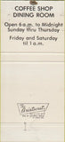 Matchbook Cover - Muffin Treat Fairfield CA 30 Strike
