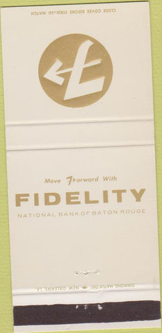 Matchbook Cover - Fidelity National Bank Baton Rouge LA 30 Strike
