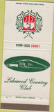 Matchbook Cover - Lakewood Country Club CO 30 Strike