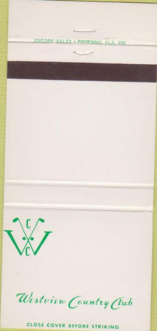 Matchbook Cover - Westview Country Club Miami FL? 30 Strike