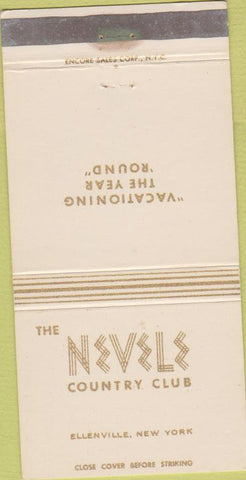 Matchbook Cover - The Nevele Country Club Ellenville NY 30 Strike