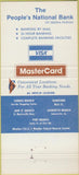 Matchbook Cover - People's National Bank New Iberia LA 30 Strike