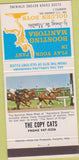 Matchbook Cover - The Copy Cats Winnipeg MB Tourism Horse Racing 30 Strike