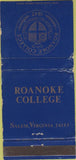 Matchbook Cover - Roanoke College VA Salem VA WEAR 30 Strike