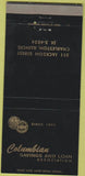 Matchbook Cover - Columbian Savings Loan Charleston IL 30 Strike