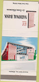 Matchbook Cover - 1st National Bank La Crosse WI 30 Strike